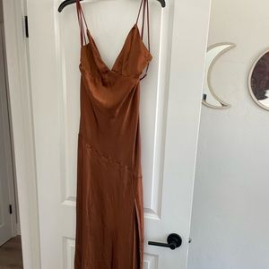 Selfie Leslie Boutique Satin Midi Dress